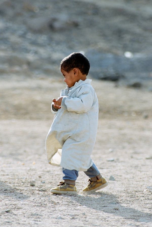 Beduin kid. royalty free stock photography