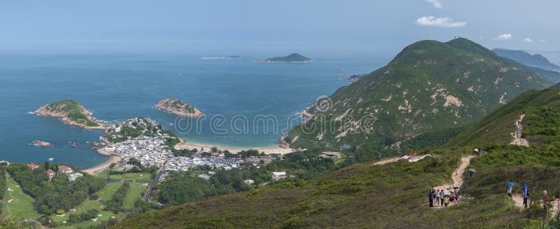 Bedöva landskap av Hong Kong Beskådat från royaltyfri foto Bedöva landskap av Hong Kong Beskådat från royaltyfri foto