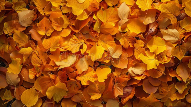 Bedövande antennperspektiv för en lush med gult och orange höstblad under höstsäsong stock illustrationer