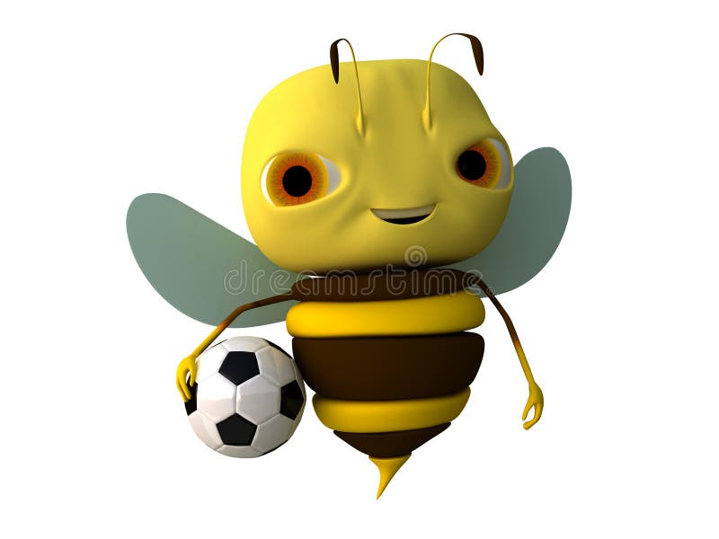 Bee with a ball