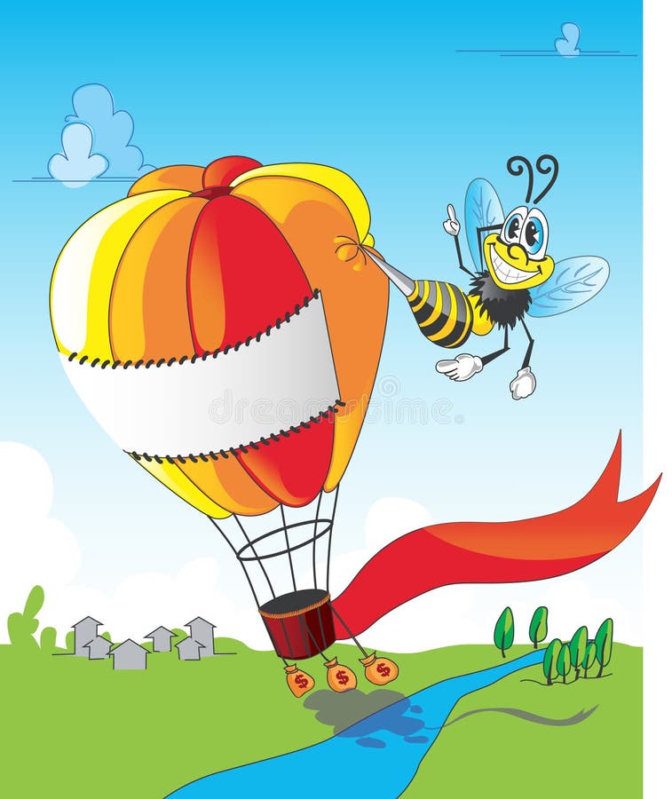 Bee and balloon