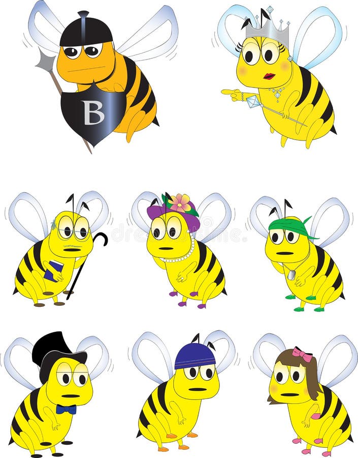 Bee Characters Illustration