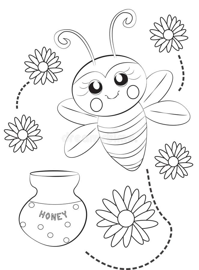 coloring pages og bees