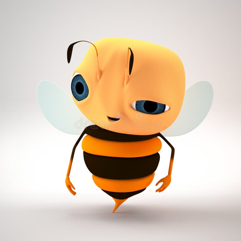 Bee stock illustration. Illustration of emotions, buzz - 108333205