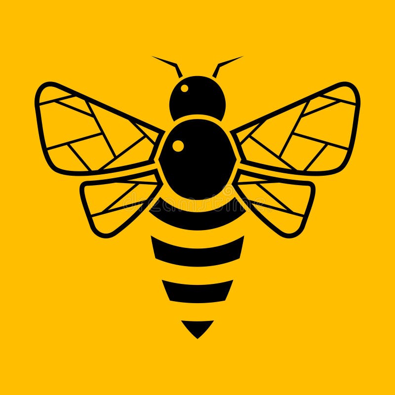 Bee icon isolated vector illustration ilustração royalty free