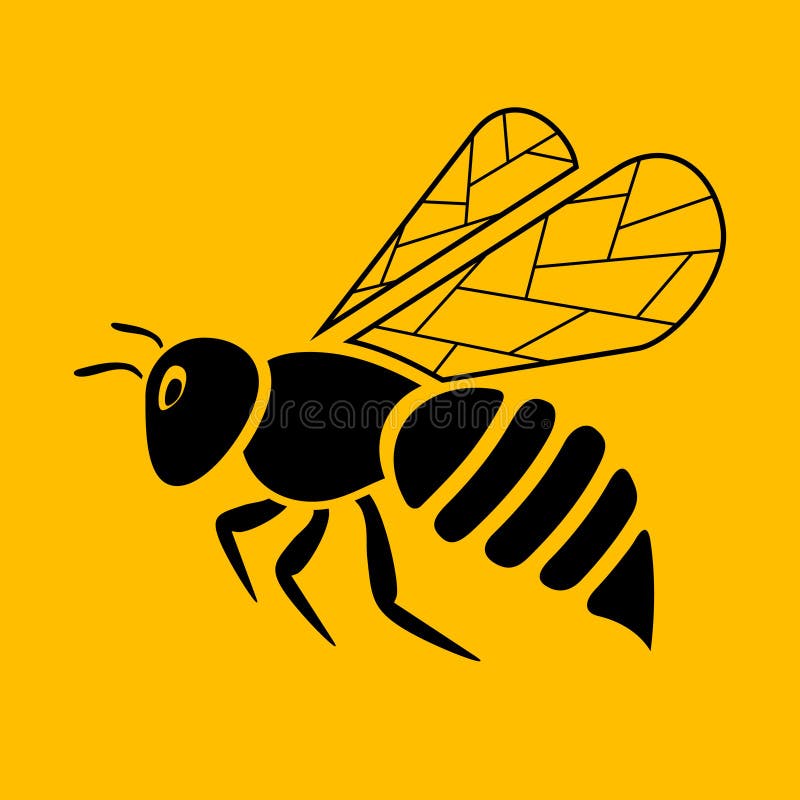 Bee icon isolated vector illustration ilustração do vetor