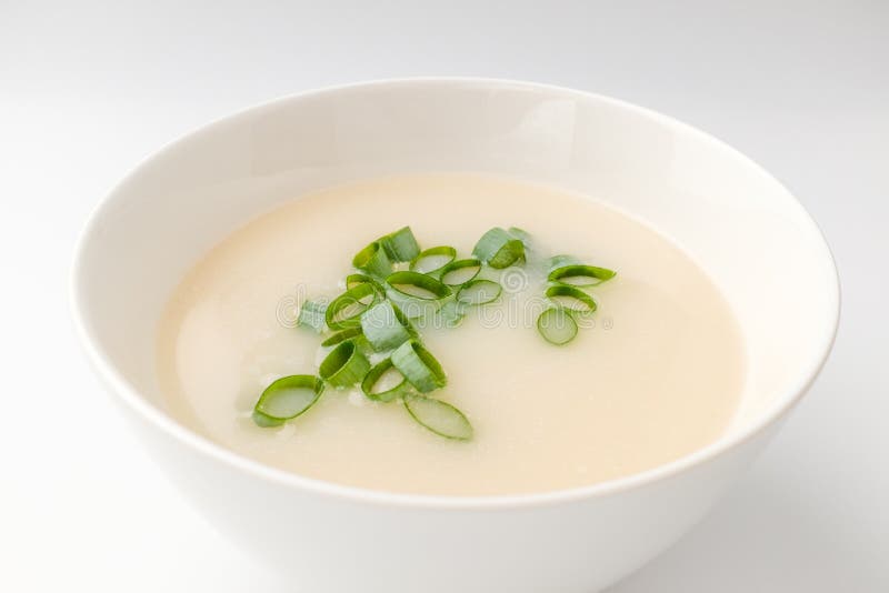 Beef Bone Broth on White Background Stock Image Image of beef, greens