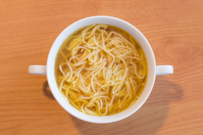 Beef Broth Soup with Pasta. Stock Photo - Image of cuisine, lunch