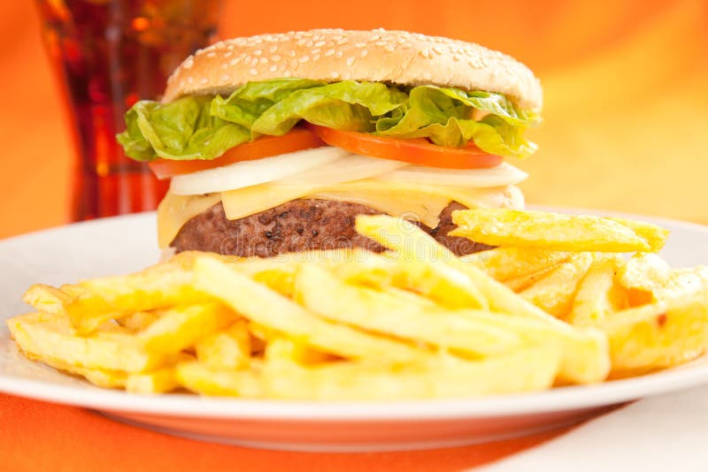 Beef burger stock images