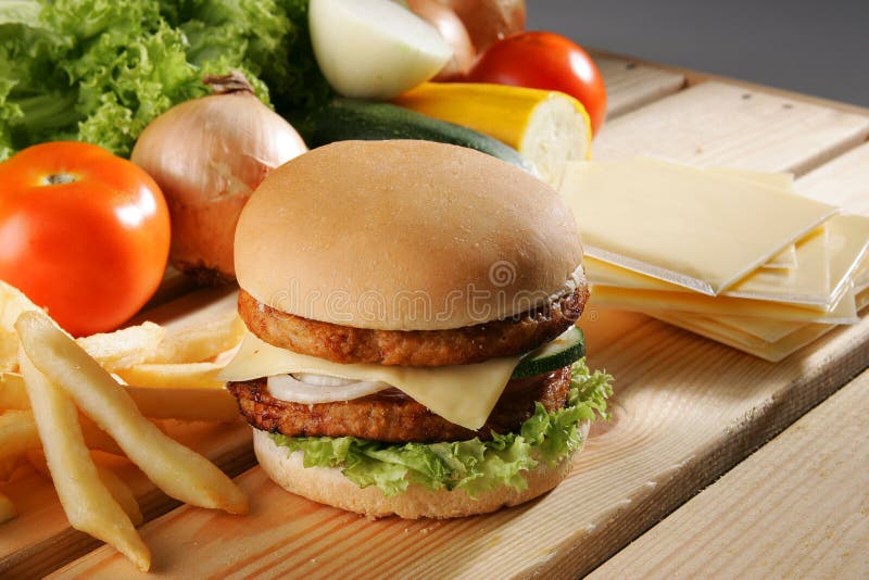 Beef Burger stock images