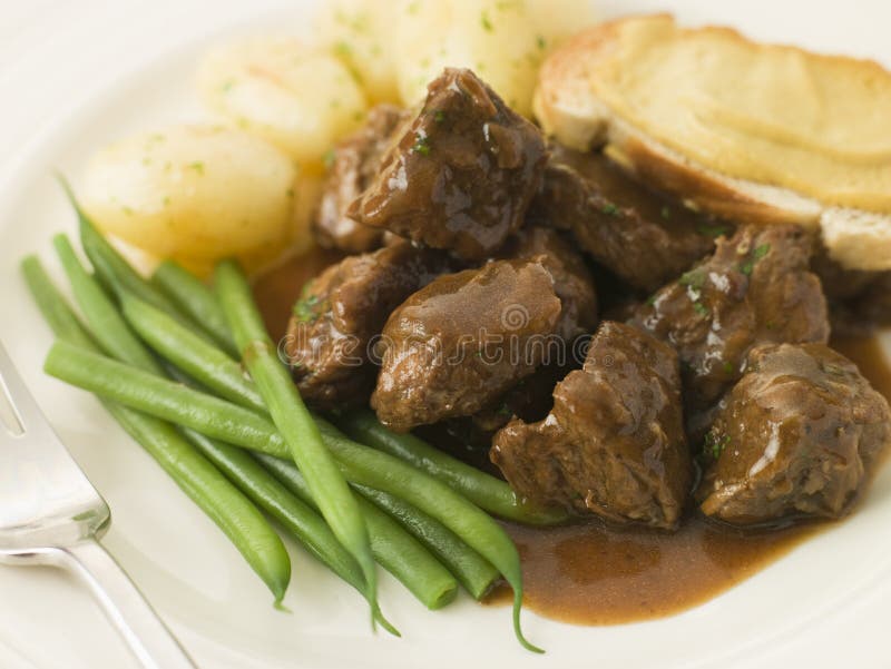 Beef Carbonnade with a Mustard Crouton