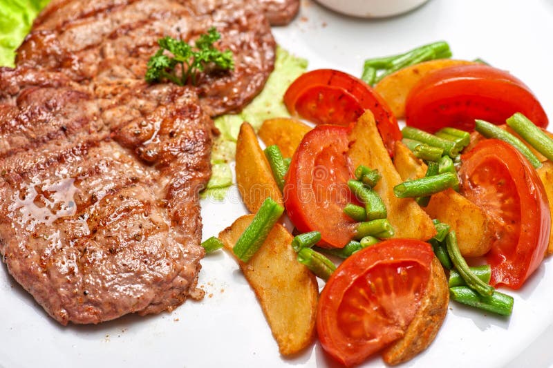 Beef chop stock photo. Image of protein, fried, meal 46584488