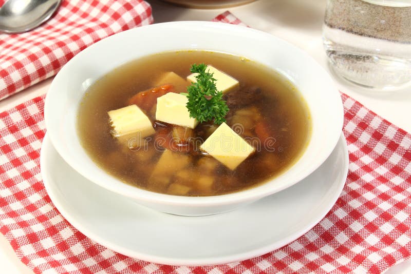 Beef Consomme with Vegetables Stock Image Image of eating, food 38385911