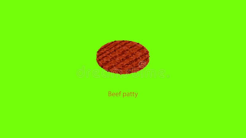 Beef cutlet icon animation vector illustration