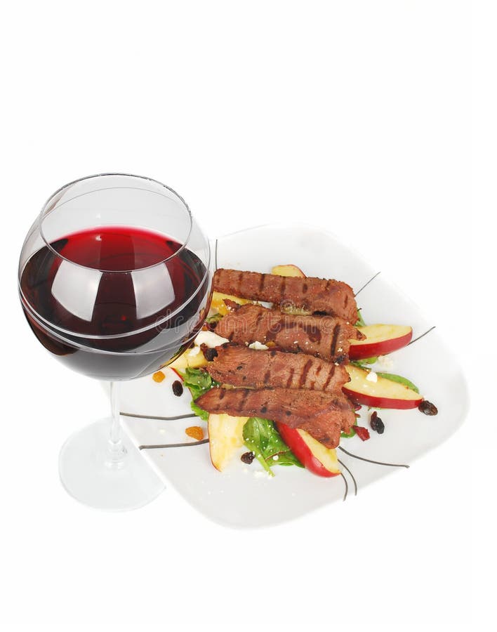 Beef dinner. stock image. Image of apples, meal, menu 11858615