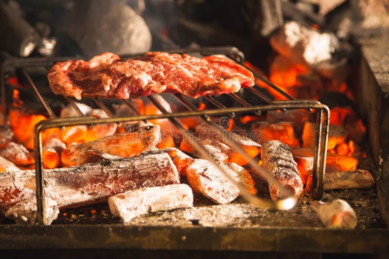 Beef entrecote stock image. Image of cooked, barbecue 78896435