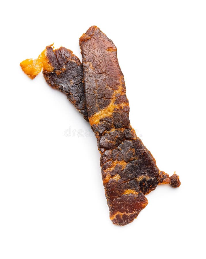 Beef Jerky Pieces. Dried Beef Meat Stock Image Image of chopped