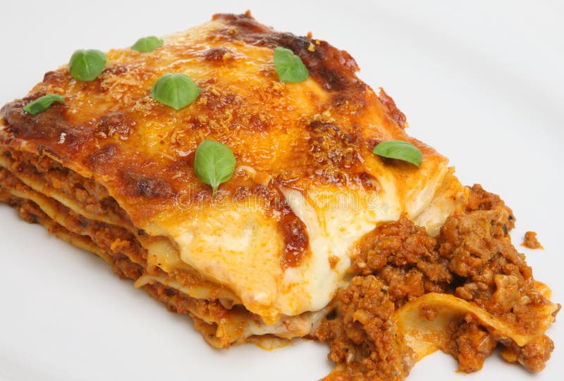 Beef Lasagna stock image. Image of dinner, lasagne, closeup 15509095