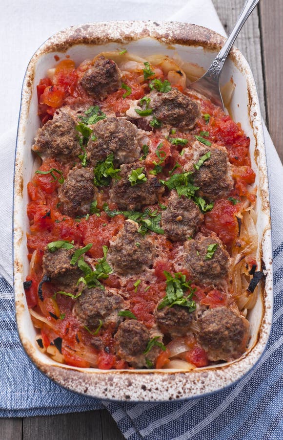 Beef Meatballs in Tomatoe Sauce Stock Image Image of sauce, cooking