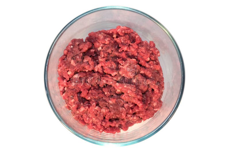 Beef Mince with Onions, Black Pepper and Bay Leafs Stock Photo Image