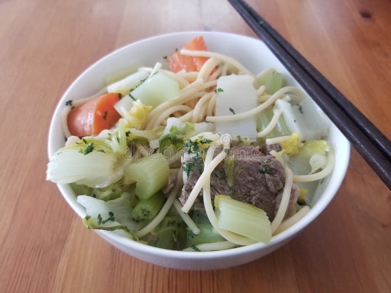 Beef Noodle Soup stock photo. Image of beef, meat, seafood - 231115926