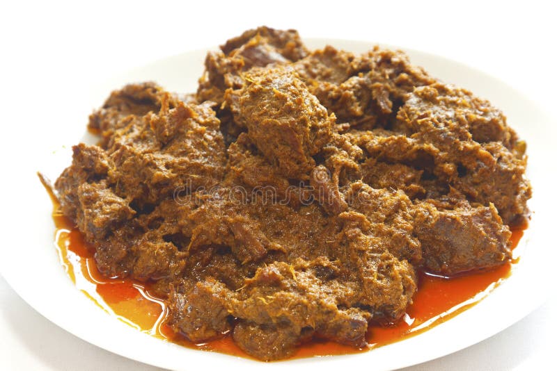 Beef Rendang: Indonesian food royalty free stock images Beef Rendang: Indonesian food royalty free stock images