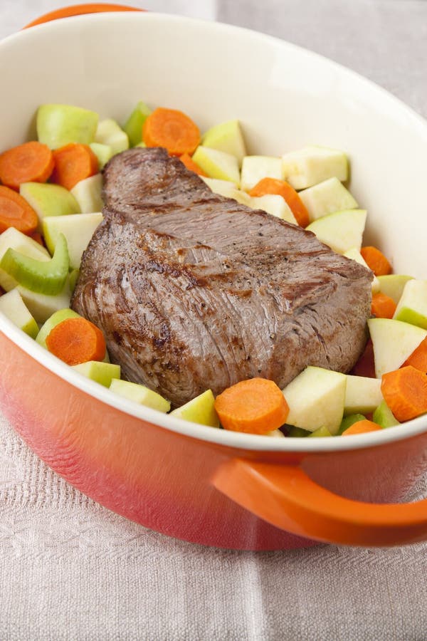 Beef roast with vegetables royalty free stock photos Beef roast with vegetables royalty free stock photos