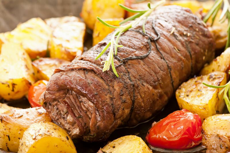 Ruladă de vită stock photo