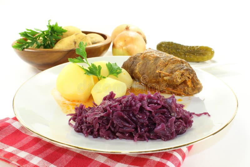 Ruladă de vită stock photos