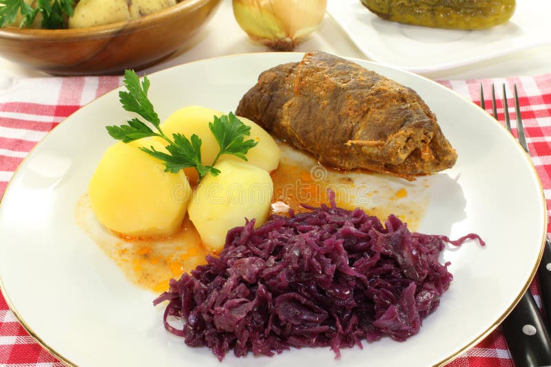 Ruladă de vită stock photography