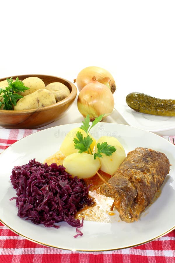 Ruladă de vită stock photo