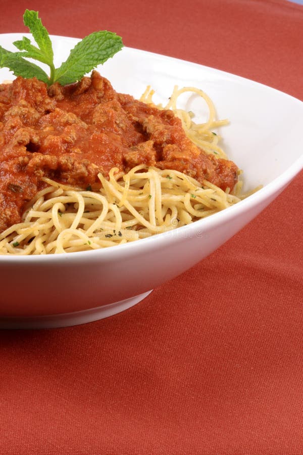 Beef sauce pasta stock image. Image of bolognese, garlic 8996557
