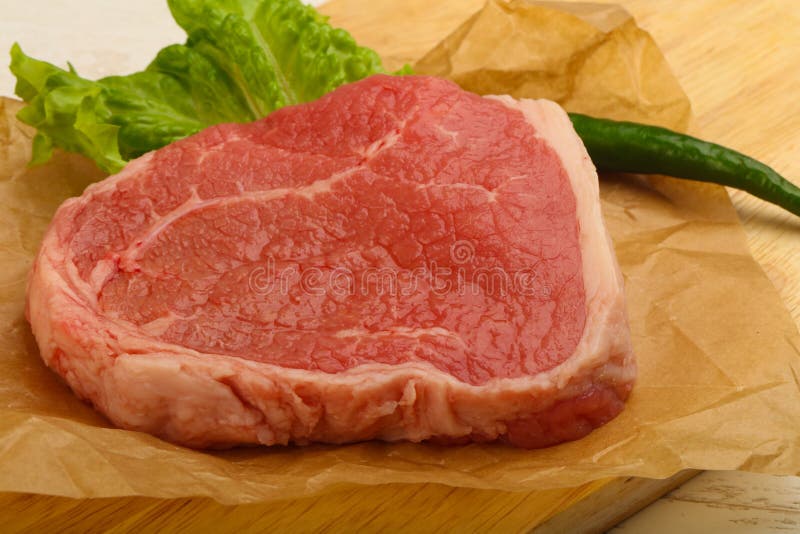 Beef steak raw stock photo. Image of fresh, preparation 81373976