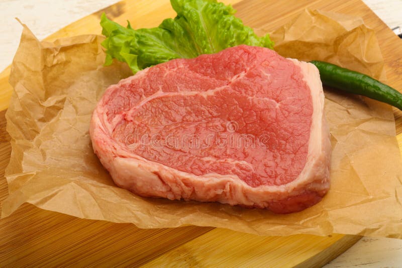 Beef steak raw stock image. Image of cutting, butchery 111786281