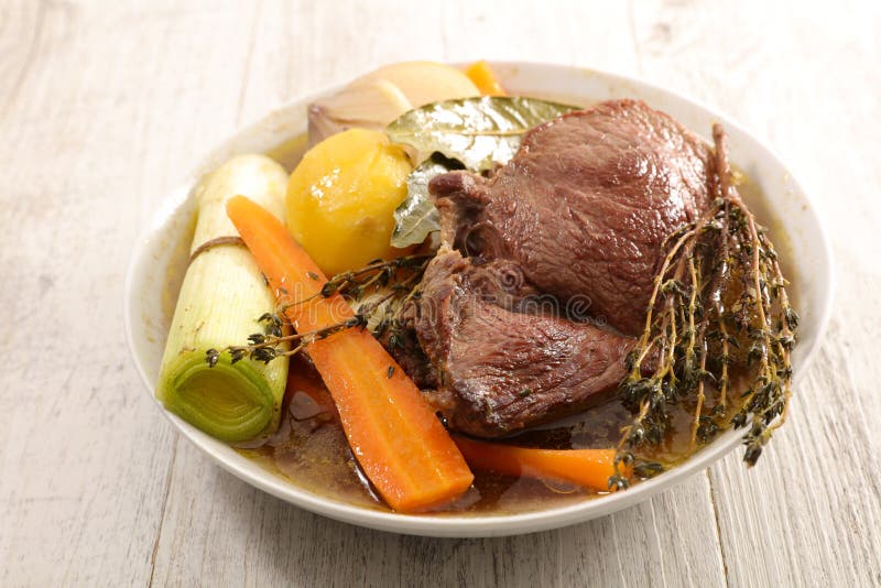 Beef Stew with Broth and Vegetable Stock Image Image of lunch, meat