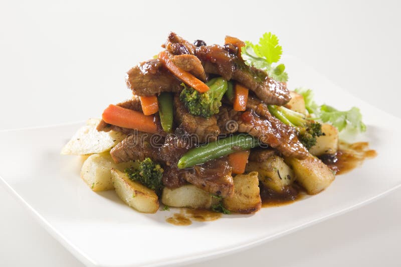 Beef Stir Fry with potatoes