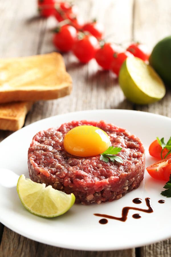 Beef tartare stock photo. Image of healthy, dinner, meat 76072718