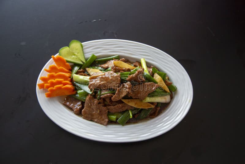 Beef from Traditional Chinese Cuisine Stock Photo - Image of iron ...