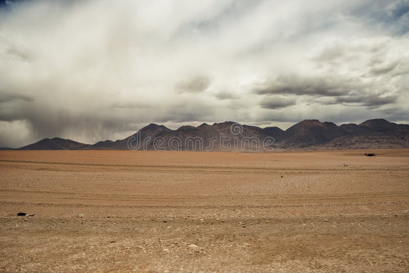 Beeld van de woestijn van atacama stock foto