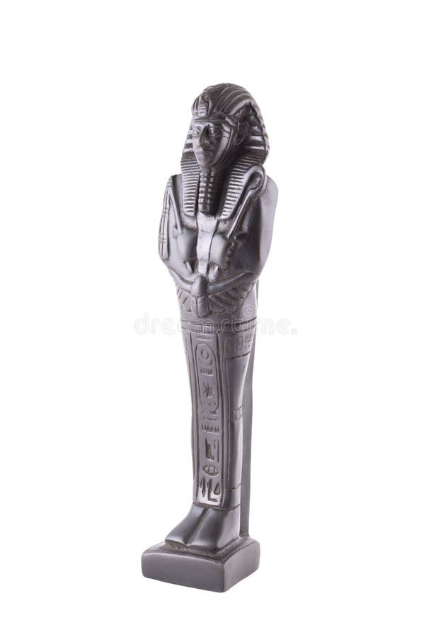 Beeldje van Egyptische pharaon stock afbeelding Beeldje van Egyptische pharaon stock afbeelding