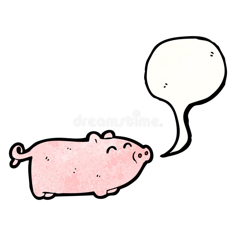 Beeldverhaal Die Varken Knorren Vector Illustratie Illustration of