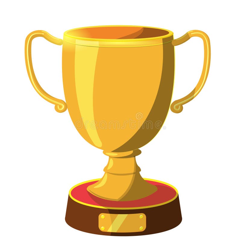 Beeldverhaal van het toekennings het Gouden pictogram vector illustratie Beeldverhaal van het toekennings het Gouden pictogram vector illustratie