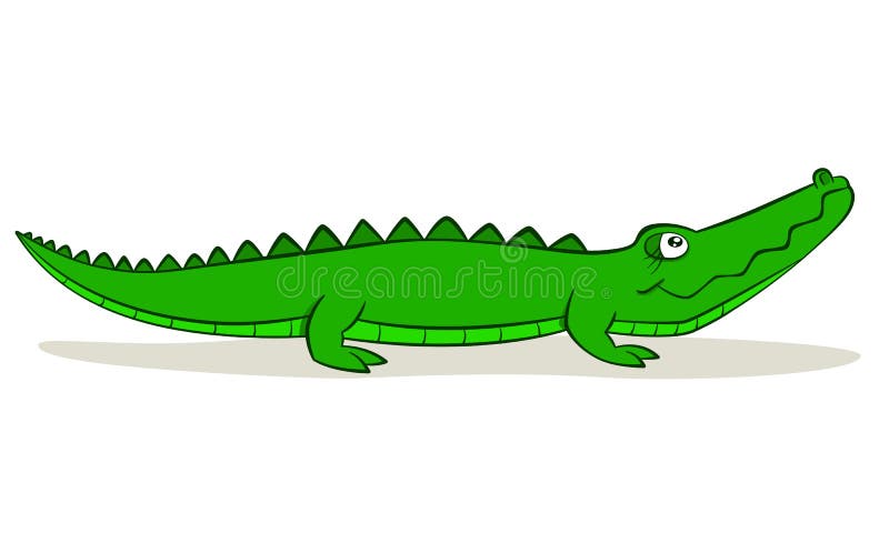 Beeldverhaalalligator stock illustratie Beeldverhaalalligator stock illustratie