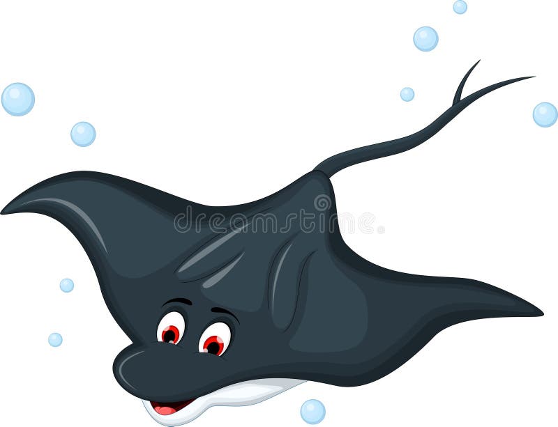 Beeldverhaalpijlstaartrog voor uw ontwerp vector illustratie Beeldverhaalpijlstaartrog voor uw ontwerp vector illustratie