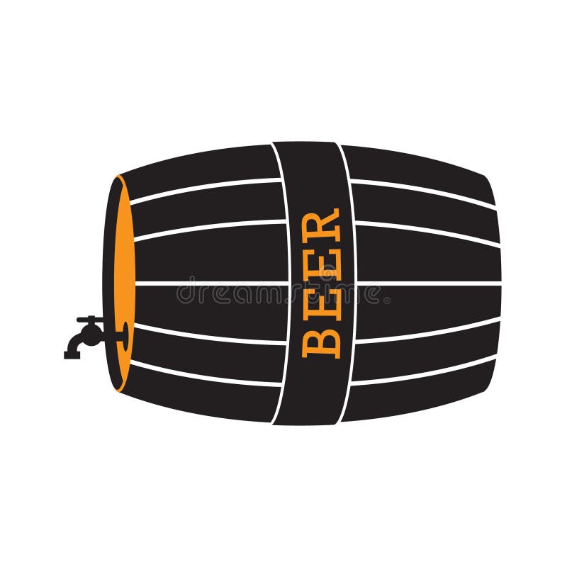Beer Barrel. Vector Illustration Decorative Design Stock Vector