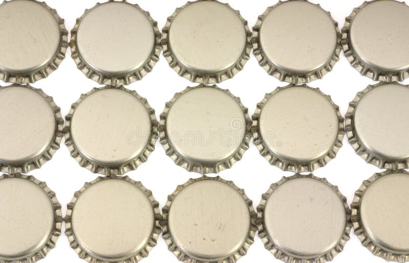 Beer bottle caps stock image. Image of beer, unused, bottle 8974739
