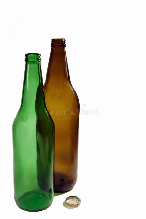Beer bottle empty stock photo. Image of white, bottle 8282428