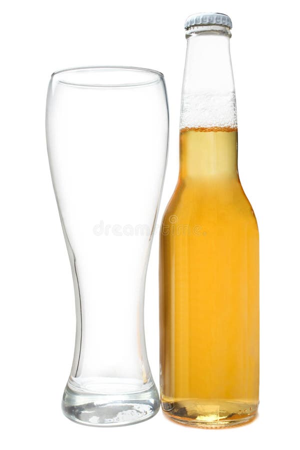 Beer Bottle and Glass Cup for Beer Stock Photo Image of craft