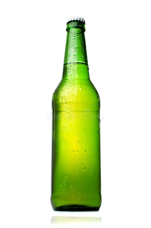 Beer bottle isolated