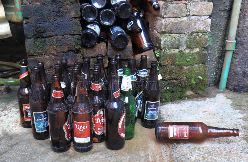 Beer Bottle Kathmandu Nepal Editorial Photo Image of recycle, asian